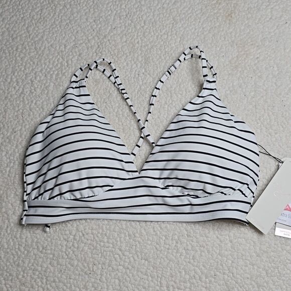 1160 NWT CALIA Women's Double Strap Triangle Bikini Low Support Swim Top - Picture 3 of 6